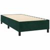 Cadre de lit avec matelas - Maison Exclusive - Vert foncé - 90x190 cm - Relaxation maximale