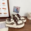 Milk White Platform White Shoes Women's Muffin Spring New Niche Ugly Cute Bread Shoes Round Head Board Shoes Women