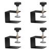 RekiLife C-Shaped Clamps, Desk Clamps, C-Shaped Fixing Brackets, Small Furniture Fixing Tools, Adjustable (Set of 4)