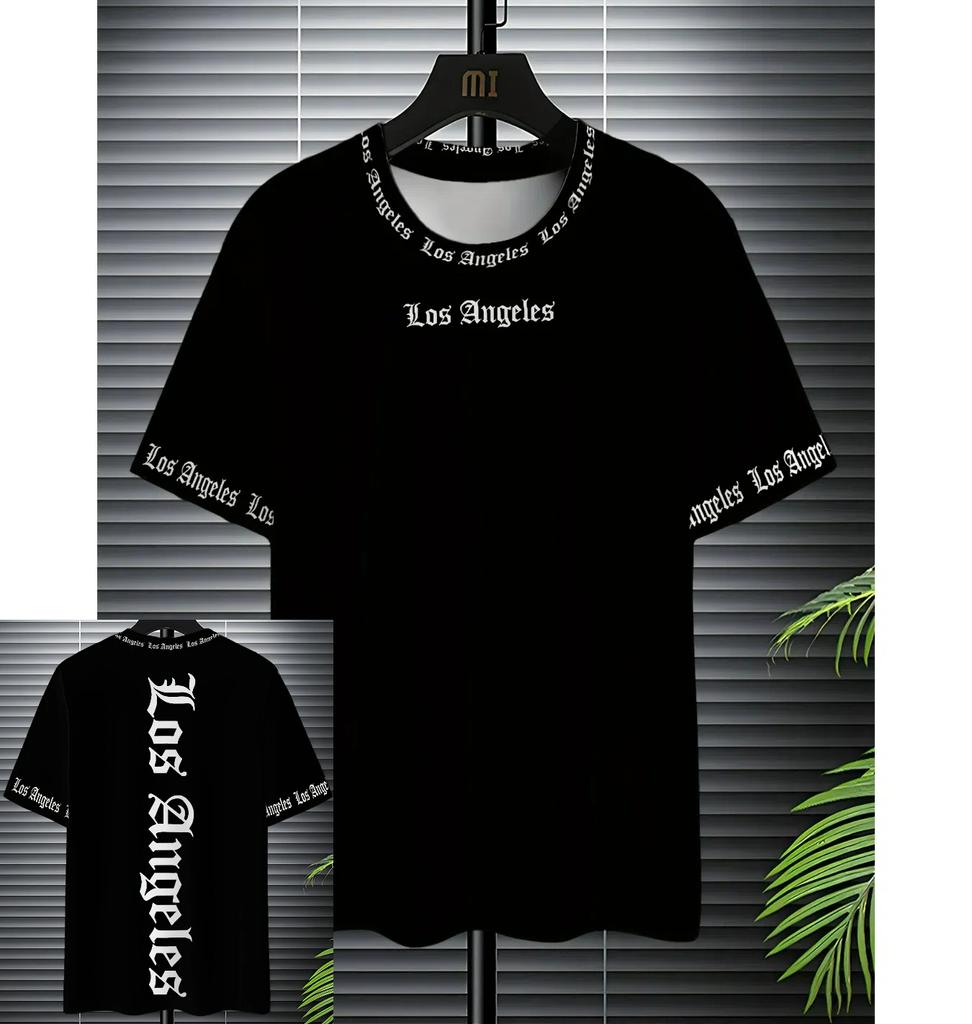 XXS-6XL Большие размеры Мужская футболка с буквенным принтом Летняя повседневная свободная мужская одежда Топы с коротким рукавом Футболки Пуловер