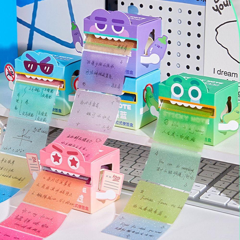 Creative Pull-out Sticky Notes Kawaii Square Writing Pad Portable Colorful Memo Pad Kids Gift