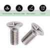 8PCS Brake Disc Rotor Screw, Stainless Steel Screw Rotor Brake Disc Retaining, Retaining Screws for Front And Rear, Replaces OEM#93600-06014-0H,