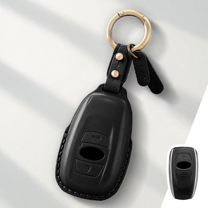Genuine Leather Protector for Subaru Legacy Outback XV Forester BRZ Key Case Cover Fob