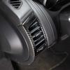 Black Carbon Fiber Side Air Vent Frame Trim Cover For Jaguar F-TYPE 2013-