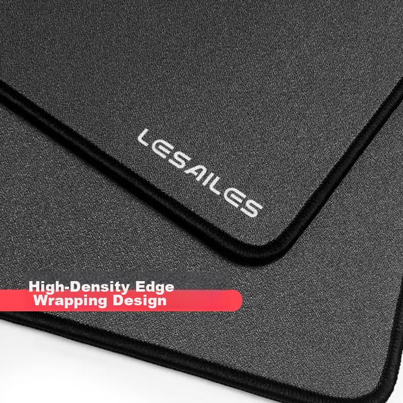 Mouse Pad for FPS Smoothness, Random Texture Fine Surface Jacquard Mouse Pad Small Size with Locking Edge, Computer Desk Mat, Dark Gray, 300*250*4mm