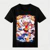 Печатная футболка One Piece в форме Бога Солнца Удобная хлопковая одежда для родителей и детей