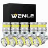 WENLE Супер яркие T10 LED Белые для габаритных огней, номерного знака, заднего угла, поворотников, салона DC12V Всенаправленные Упаковка 10 шт. (Вэньлэ) Лампочка, 6000K,