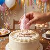 Silk Finish Cake Ring Candle Holder 3D Mini Cake Candle Ring Birthday Candle Ring  Cake Topper