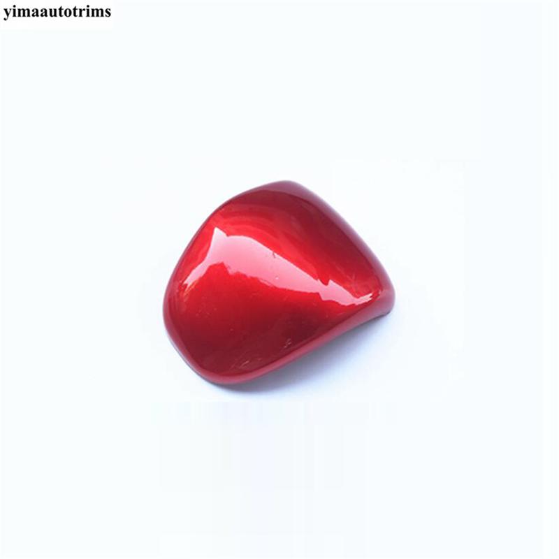 Car Gear Lever Head Shift Knob Decor Cover Trim For Kia Sorento MQ4 ABS Carbon Fiber / Red Interior Accessories
