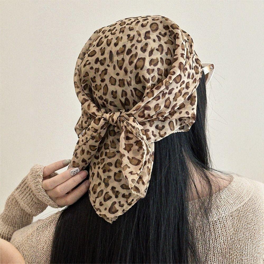 Thin Square Headscarf Satin Hair Scarf for Women Y2K Shawl Wrap  Women