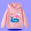 Peppa Pig Children's Hooded Sweatshirt 2026 New Style Cartoon Print Boys' Sport Shirt Girls' Casual Shirt