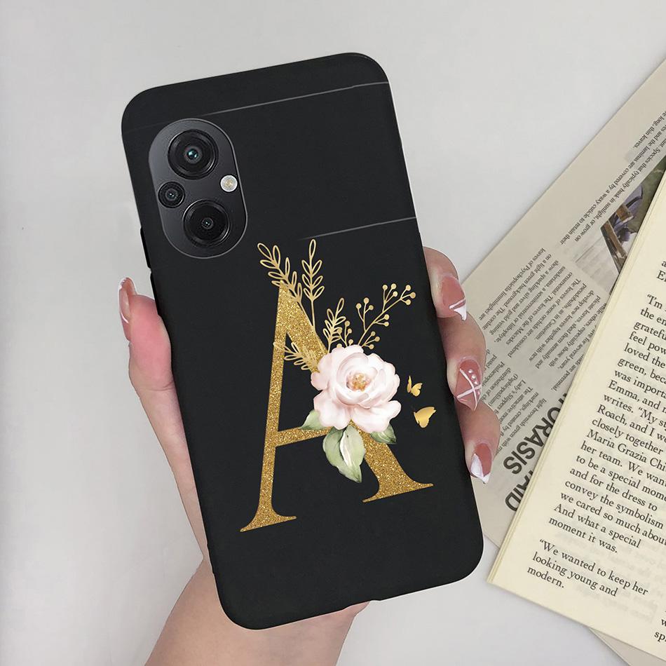 Для Xiaomi POCO M5 Чехол Роскошный Модный Силиконовый Мягкий ТПУ Задняя Панель Защитная Оболочка Телефона Для Xioami POCO M5 4G Милый Чехол с Буквами Сумки