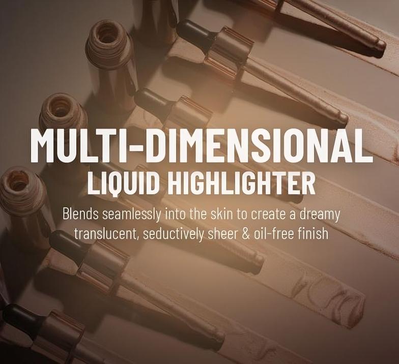 Swiss Beauty Drop & Glow Liquid Highlighter For Face Makeup, Liquid Highlighter With Dewy Finish, Shade -Light Pink, 18ml