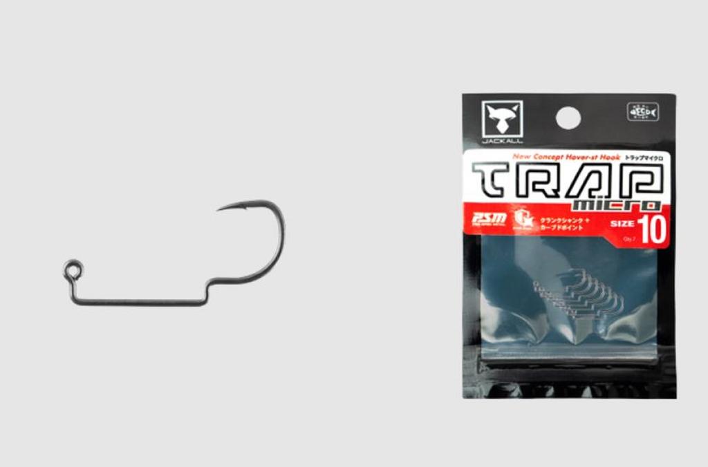 Jackall Trap Micro Hover Прогулочный крючок Размер 10 (8477)