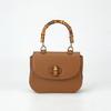 Spring Bamboo Section Handbag, Leather Women's Bag, High-end Commuter Versatile Single-shoulder Bag, Crossbody Bag for Women