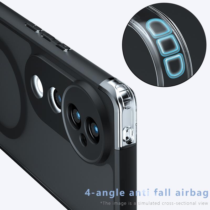 Для Vivo S19 V40 Pro Чехол Матовый Magsafe Противоударный Встроенный Угол с Подушкой Безопасности Нежелтеющий Материал Мягкая Обложка