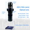 YIZHAN 130X 150X 180X Zoom C-Mount Lens Magnification Adjustable 25mm For Electron Video Microscope Accessories Monocular Camera
