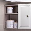 Carbon Steel Potato Onion Garlic Storage Jar Ventilation Holes Garlic Keeper  Farmhouse