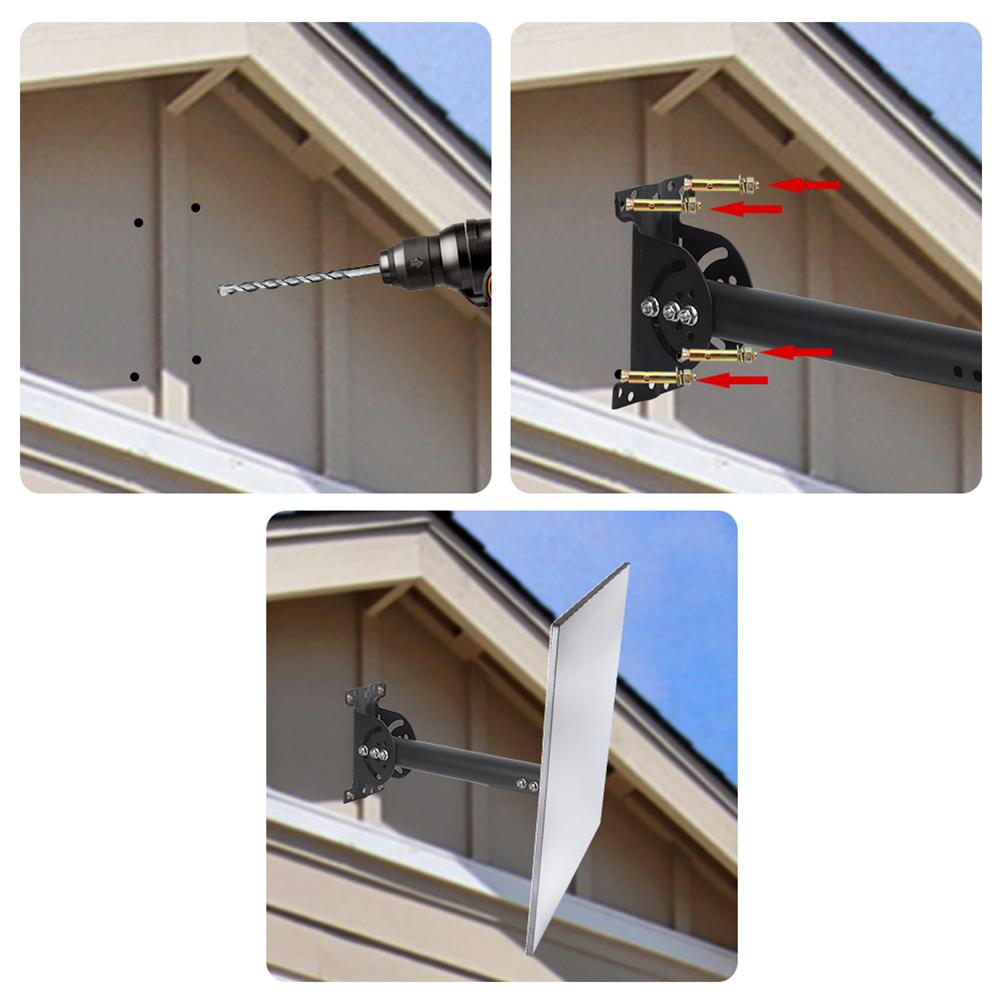 Настенный комплект, совместимый с кронштейном спутникового ресивера Starlink Gen 3, регулируемый на 360 градусов для лучшего сигнала