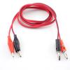 1 Pair Alligator Clip To AV 4mm Banana Plug Electrical Clamp Test Cable Lead Connectors for Multimeter Test Leads