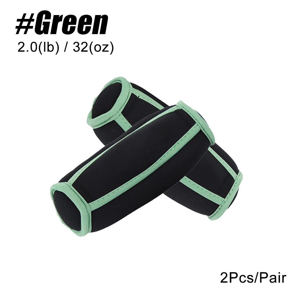 1Pair Wrist Support Soft Hand Weights Adjustable Straps - 2Lb 4Lb - Comfortable & Secure Weighted Neoprene Dumbbells With Straps