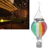 Hot-Air Balloon Solar Lantern 600MAH Rainbow Color Automatic On Off Warm Light Outdoor Solar Hanging Lights for Patio Garden Porch