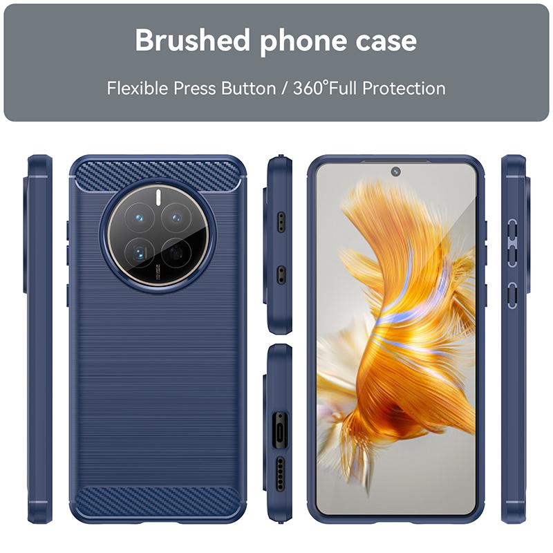 Роскошный чехол из углеродного волокна для Huawei Mate 20 20X Mate 30 40 MATE 50 Mate 60 Pro Противоударные чехлы для телефона Силиконовая защитная крышка