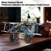 Wrought Iron Airplane Model Ornament Metal Construction Iron Aircraft Model  Desktop Decor