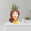 Милая Женская Женская Девушка Статуя Головы Контейнер для Растений Бюст Горшок для Цветов Домашний Горшок для Кактуса комнатный e