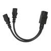 IEC320 C14 To 2 X C13 Female Y Splitter Power Cords 1 In 2 Out 2500W 10A 250V Power Extension Cable for LCD Monitors