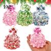 Tear Resistant Christmas Tree Toy Glitter Squeeze Toy, Xmas Sensory for Stress Relief, Slow Rise Mini Fidget Holiday Gift Kids Adults