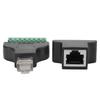 2 шт. RJ45 Female + Male RJ45 Female+ Male к клемме 8-контактный 8-контактный винтовой клеммный адаптер для CCTV цифрового DVR адаптера разъема