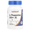 L-theanine, 200mg, 30 Capsules