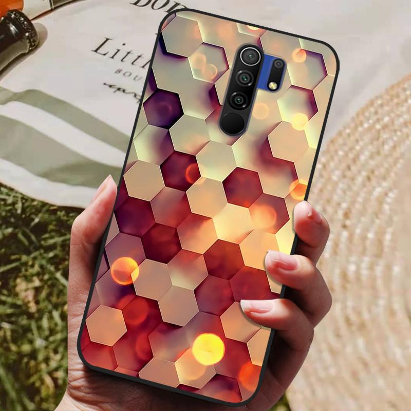 Для чехла Xiaomi Redmi 9 Чехол Кот Цветок волк Силиконовый чехол для Redmi 9 redmi9 Чехол Бампер 6.53" Ударопрочный Чехол для телефона Coque