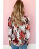 Azura Exchange Блузка с длинными рукавами и цветочным принтом в стиле ретро