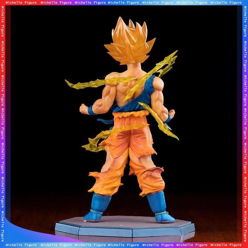 Горячая аниме фигурка Сон Гоку Супер Сайян из Dragon Ball 17 см / 6,69 дюйма Фигурка Гоку DBZ Модель Подарки Коллекционные фигурки для детей