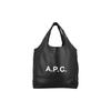 A.P.C Модная Минималистичная Сумка-тоут из Полиэстера с Принтом Логотипа Спереди Сумка для Покупок Сумка через Плечо Женские сумки-тоут Черная M61565PUAATLZZ