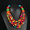 Handmade Exaggerated Bohemian Wooden Bead Necklace All-match Necklace Jewelry Sweater Necklace Chain Personalized Holiday Accessories
