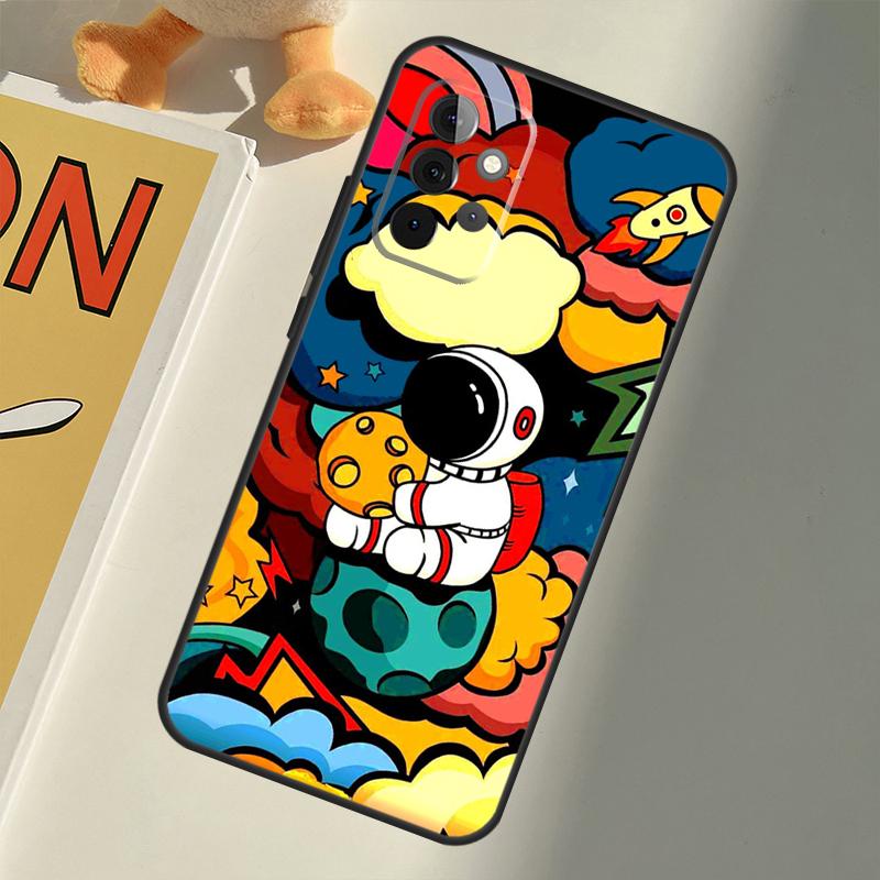Star Astronaut Cute For Samsung Galaxy A15 A55 A35 A53 A33 A13 A36 A56 A26 A16 A22 A32 A52 A54 A34 A05 A06 Case