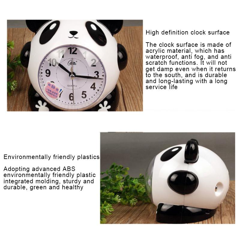 Бесшумный ночной будильник с изображением животных, звонящий Alarma Despertador, панда, лягушка, сова, игольчатые часы, декор комнаты, подарки для детей