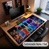 Music Guitar Theme Custom Mouse Pad Personalized With Name Text Customized Desk Mat For Office Home Decor