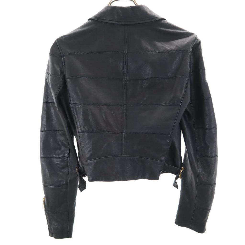 Armani Exchange Leather Jacket S Black Women Used