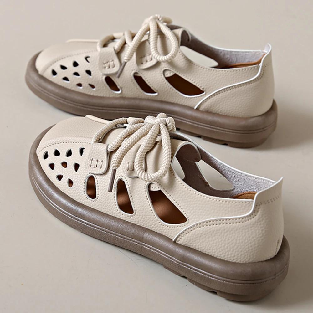 Женские кроссовки Летняя нескользящая обувь для мам Женские кроссовки на плоской подошве Модные женские повседневные сандалии Женская прогулочная дизайнерская обувь