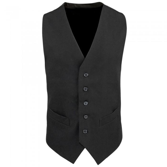 Premier Mens Lined Polyester Waistcoat / Catering / Bar Wear