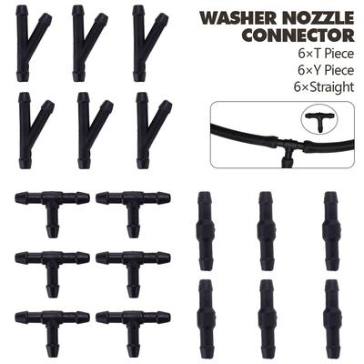 18 шт./компл., универсальный тип TYI, трубка для чистки переднего лобового стекла автомобиля, соединитель для шланга, распылительная насадка для мойки труб, соединительная насадка