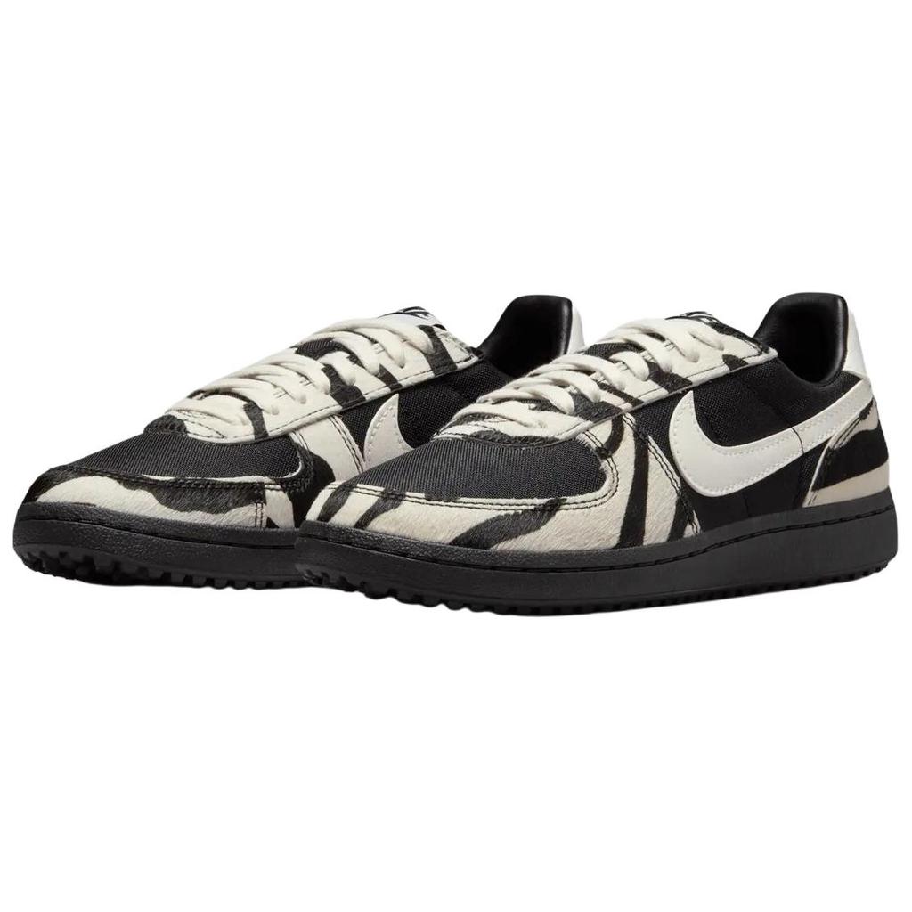 Nike Кеды для скейтборда Field General из холста и кожи, женские, бело-черные, IM5768-001