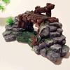 Realistic Bridge Resin Simulation Aquarium Ornaments Fish Tanks Aquarium Plant Turtle Basking Climbing Platform Supplies