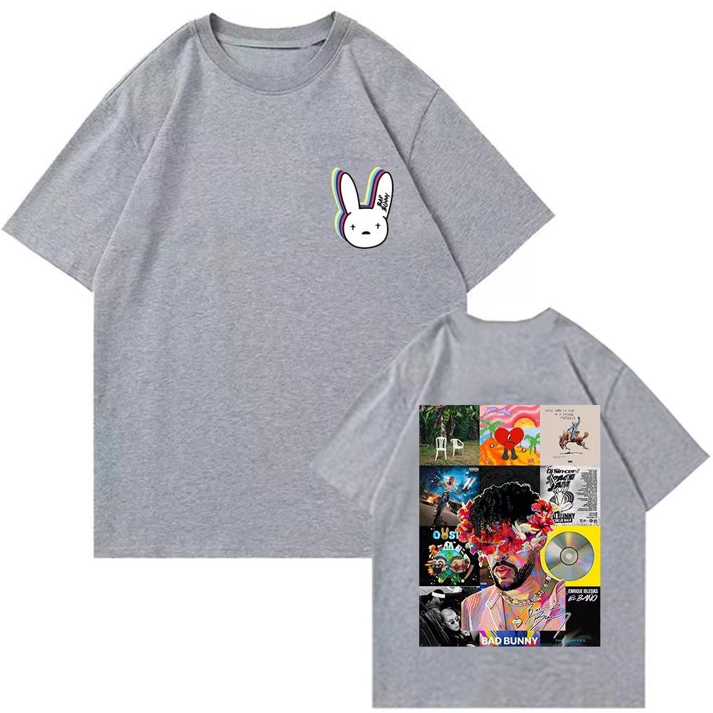 2026 Spring summer new Fashion top Bad Bunny Benito Tour Tshirt Man Woman Gothic Fashion Vintage Short Sleeve cotton Tshirts