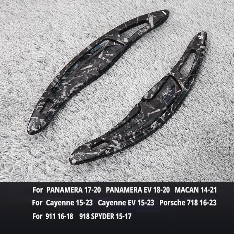 For Porsche Panamera Macan Cayenne 911 718 Spyder 918 2pcs ABS Car Steering Wheel Shift Paddle Extension Auto Accessories