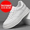 Fashion Fashion Lift Sneakers Man Elevator Shoes Height Increase Insole 8cm Genuine Leather Taller Shoes Men Leisure Sports Plus Size 44
